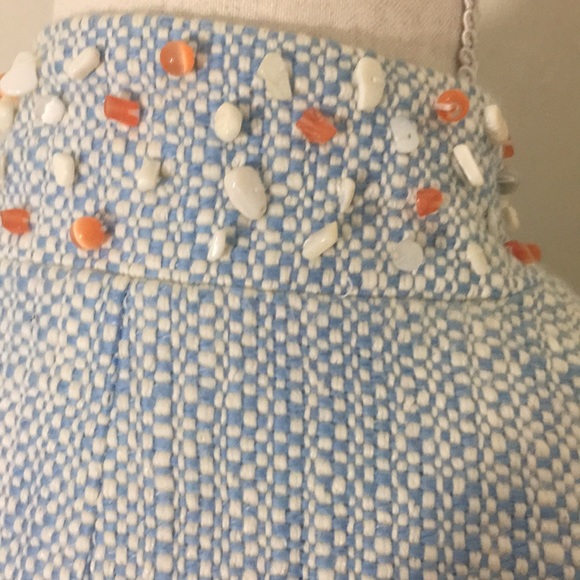 CACHE TWEED Embroidered Blue Blazer/ Jacket - Picture 6 of 8